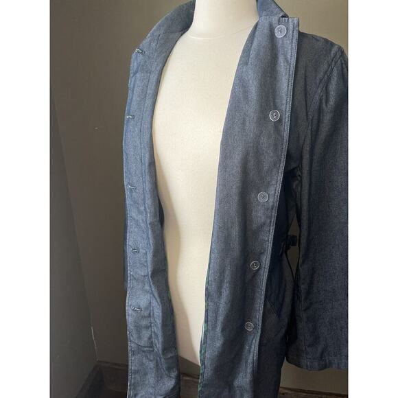 RALPH LAUREN Womens Button Front Long Sleeve Jean Jacket Coat M Blue - Picture 6 of 11